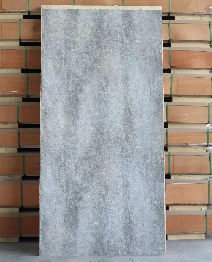 3D preget rillet nytt design PVC marmorark for interiørveggdekorasjon