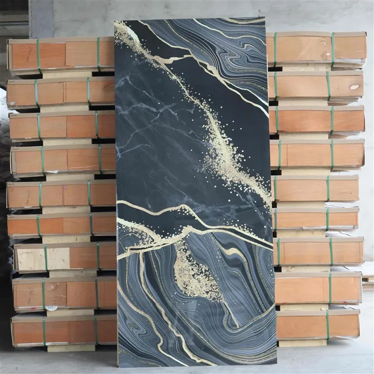 Interiørvegg PVC marmorark med nye design