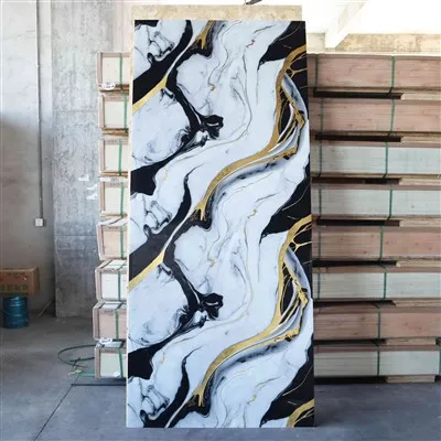 Fabrikkforsyning Hot Sale Gilded Designs PVC Marble Panels